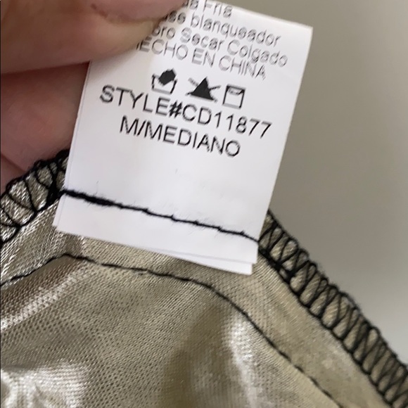 Black and Beige Dress - Plunge Front - Trac - Picture 12 of 16